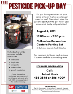 Cover photo for Pesticide Pick-Up Day