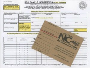 An example of a Soil Sample Form.