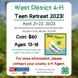 Cover photo for 2023 West District 4-H Teen Retreat