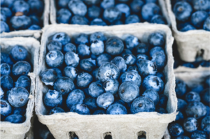 blueberries by the quart
