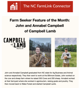 Cover photo for NC FarmLink Newsletter: February 2024