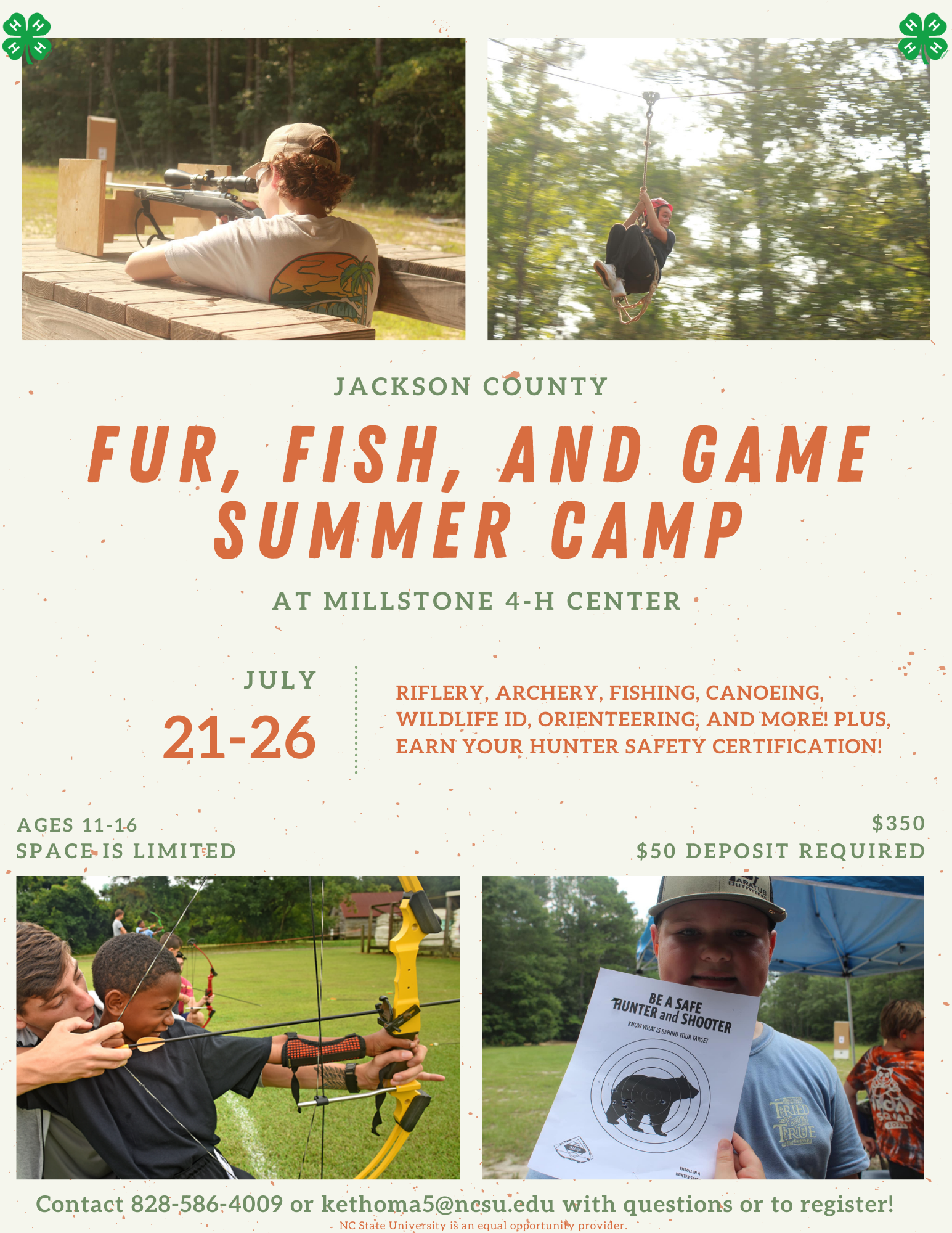 Fur, Fish, and Game summer camp