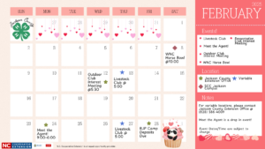 Jackson County 4-H February Calendar of Events 