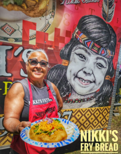 Lady with fry bread